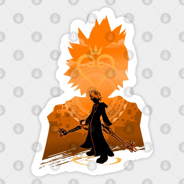 roxas kingdom hearts Sticker by plonkbeast